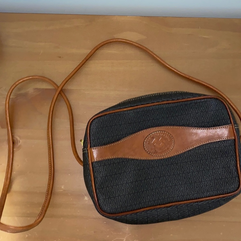 All leather crossbody bag